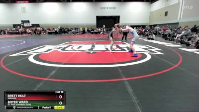 138C Quarterfinal - Boyer Ward, St. Pius X (Kansas City) vs Brett Holt, Willard