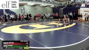 110 lbs. Cons. Round 2 - Drew Goode, Oak Park vs Jaylyn Woods, Centralia