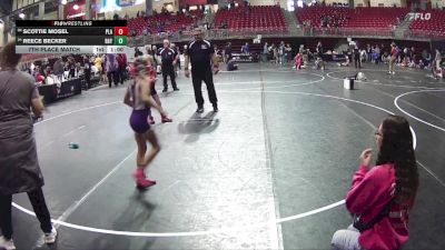 65 lbs 7th Place Match - Scottie Mosel, Plainview vs Reece Becker, Blair Wrestling Club