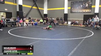 52 lbs Round 1 (4 Team) - Skyler Brown, Badger Girls Elite vs Mckenzie Kothe, Queens Of The Corn Black