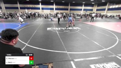 144 lbs Consi Of 8 #2 - Gavin Meraw, Silverback WC vs Jaden Reid, Ocrtc