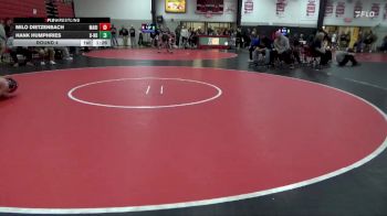 157 lbs Round 4 - Milo Dietzenbach, Marion vs Hank Humphries, Burlington Notre Dame