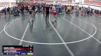 132 lbs Cons. Round 1 - Gavin Cheek, Nebraska Elite Wrestling Club vs James Strange, Millard South Wrestling Club