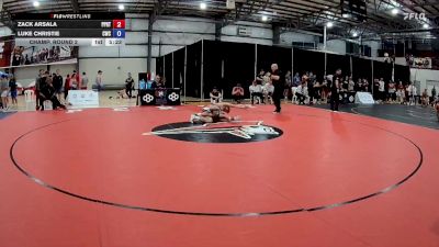 74 kg Champ. Round 2 - Zack Arsala, PPRTC vs Luke Christie, Cardinal Wrestling Club