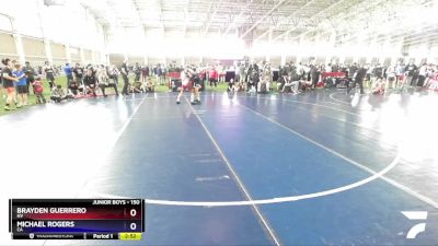 150 lbs Cons. Round 3 - Brayden Guerrero, NV vs Michael Rogers, CA