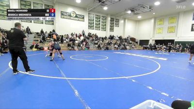 180 lbs Semis & 1st Wrestleback (8 Team) - Jessica Mednieta, Menlo Oak Squad vs Maeli Howard, Snow
