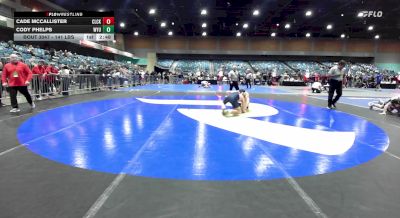 141 lbs Round Of 32 - Cade McCallister, Clackamas vs Cody Phelps, Wyoming