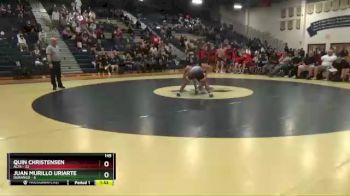 145 lbs Finals (2 Team) - Quin Christensen, Alta vs Juan Murillo Uriarte, Durango