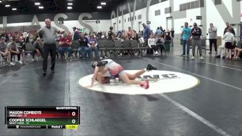 112 lbs Quarterfinals (8 Team) - Cooper Schlaegel, Beast Mode vs Mason Comegys, Rebellion