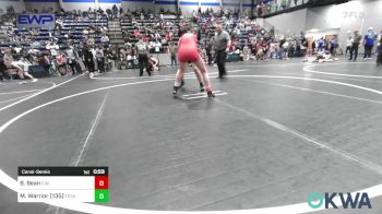 125/135 lbs Consolation - Brinley Bean, Elgin Wrestling vs Mahlea Warrior (135), Tecumseh Youth Wrestling