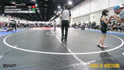 55 lbs Rr Rnd 3 - Adria Brigge, MOJO K-6 vs Stella McCarther, Shelton Wrestling Academy K-6