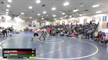 285 lbs Champ. Round 2 - Isaac Mendoza, Chino Hills vs Jacob Ramirez, Ab Miller