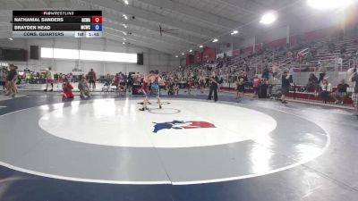 120 lbs Cons. Quarters - Nathanial Sanders, Red Cobra Wrestling Academy vs Brayden Head, Maurer Coughlin Wrestling Club