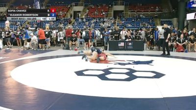 155 lbs Champ. Rd Of 32 - Sofia Chavez, Florida vs Eleanor Robertson, Indiana