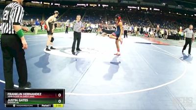 D1-144 lbs Semifinal - Justin Gates, Davison HS vs Franklin Hernandez, John Glenn HS (Westland)