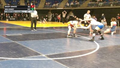 110 lbs Quarterfinal - Brady Genard, Wilson Area vs Ben Kinney, Butler
