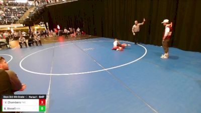 Boys 3rd-4th Grade - 77 Cons. Round 3 - Beckett Bissell, Ace Wrestling Academy vs Von Chambers, Powerhouse Wrestling Club