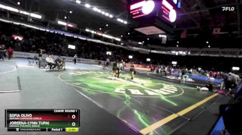 Girls 140 lbs Champ. Round 1 - Sofia Olivo, Graham-Kapowsin (Girls) vs Joreena-Lynn Tupai, Lincoln (Tacoma) (Girls)