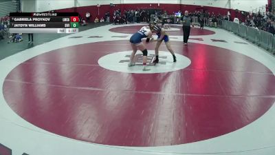 130 lbs Round 1 - Jaydyn Williams, Sierra Vista vs Gabriela Proykov, Lake Mead Christian Academy