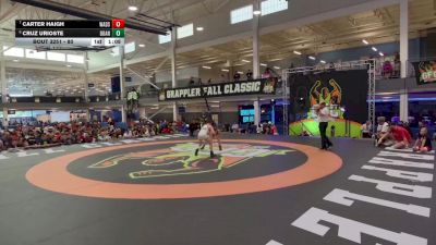 80 lbs 1st Place Match - Cruz Urioste, Team Donahoe vs Carter Haigh, Wadsworth