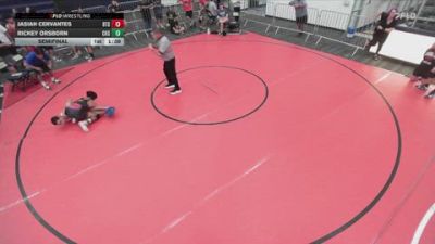 120 lbs Semifinal - Rickey Orsborn, Chaparral High School vs Jasiah Cervantes, Beat The Streets-Oxnard