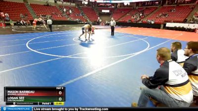 D2-285 lbs Cons. Round 1 - Mason Baribeau, Baldwin-Woodville vs Logan See, Chilton/Hilbert