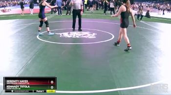 Girls-125 lbs Cons. Semi - Kennady Tiitola, Swan Valley HS vs Serenity Hayes, Whittemore-Prescott HS