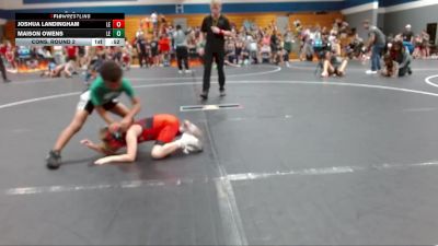 60 lbs Cons. Round 2 - Maison Owens, Summerville Take Down vs Joshua Landingham, Knights Youth Wrestling
