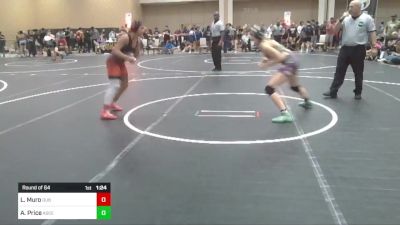 123 lbs Round Of 64 - Lesly Muro, DUB Wrestling vs Aliza Price, Ascend Wr Acd