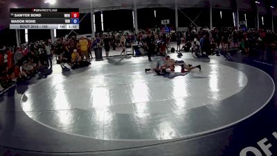 120 lbs Champ. Round 1 - Sawyer Bond, West Virginia vs Mason Rohe, Victory Elite Wrestling