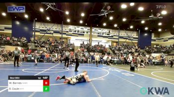 70 lbs Semifinal - Waylon Barnes, Harrah Little League Wrestling vs Rowan Coyle, Standfast