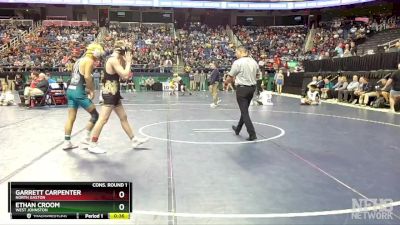 3A 138 lbs Cons. Round 1 - Garrett Carpenter, North Gaston vs Ethan Croom, West Johnston