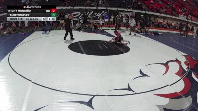 58-63 lbs Cons. Semis - Ritchy Montaño, Oregon vs Luke Wolfley