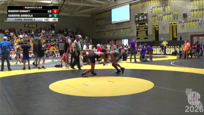 128 lbs Cons. Round 2 - Ramish Esmaty, Harriet Eddy MS vs Quentin Arreola, Dark Horse