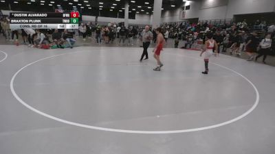 100 lbs Cons. Rd Of 16 - Dustin Alvarado, Black Fox Wrestling Academy vs Braxton Plunk, Threestyle Wrestling Of Oklahoma