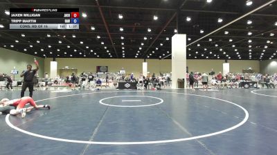 120 lbs Cons. Rd Of 16 - Jaxen Milligan, Jackson County vs Tripp Martin, Raw