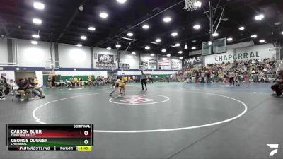 157 lbs Semifinal - George Dugger, Chaparral vs Carson Burr, Temecula Valley