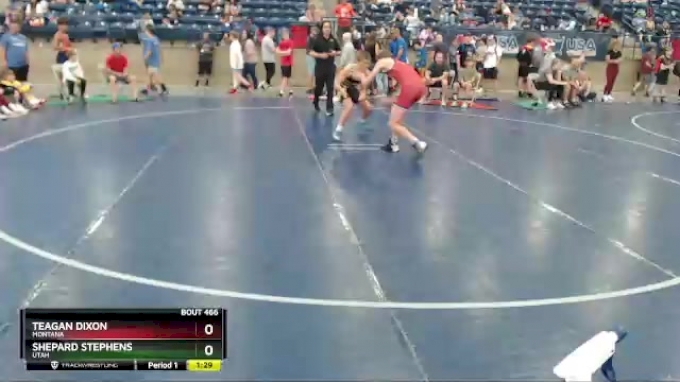 130 lbs Cons. Semi - Shepard Stephens, Utah vs Teagan Dixon, Montana