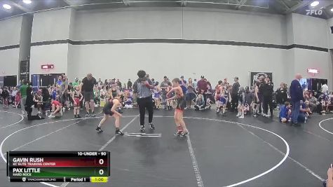 90 lbs Semifinal - Gavin Rush, Kc Elite Training Center vs Pax Little, Hard Rock