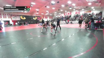 135 lbs Champ. Round 2 - Lauren Zaragoza, Brawley vs Frankie Weaver, Huntington Beach