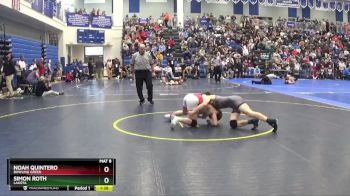 126 lbs Champ. Round 3 - Simon Roth, LAKOTA vs Noah Quintero, BOWLING GREEN