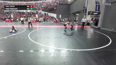 63 lbs Cons. Round 2 - Reis Prescott, Hudson Wrestling Club vs Will Holst, Prescott Wrestling Club
