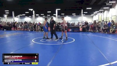 250 lbs Placement Matches (16 Team) - Emmitt Summerlin, Pennsylvania Red vs Kaydence Burton, Tennessee