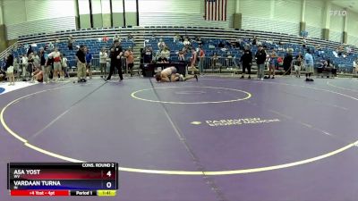 150 lbs Cons. Round 2 - Asa Yost, WV vs Vardaan Turna, IN