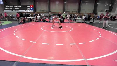 120 lbs Semifinal - Michelle Kowalsky, Warrior Elite Wrestling Club vs Alanna Garner, Level Up Wrestling Center