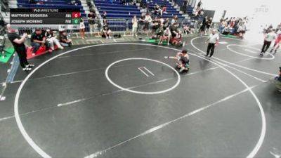 132 lbs 3rd Place Match - Matthew Esqueda, Arete Wrestling Academy vs Joseph Moreno, Poway