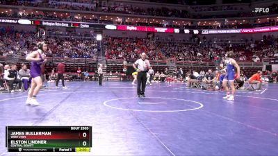 2A-165 lbs Cons. Round 2 - James Bullerman, West Lyon vs Elston Lindner, Central DeWitt