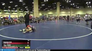 113 lbs Placement (16 Team) - Mason Fox, CLWC / IWC vs Tiaj Thao, Combat Athletics Groot