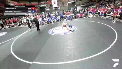126 lbs Luke Schoch, SCVWA - Santa Clara Valley Wrestling Association vs Nathaniel Mitchell, SAWA - Sacramento Area Wrestling Association