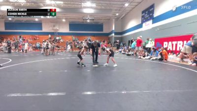 50 lbs Cons. Round 3 - Cohen Nickle, Summerville Take Down vs Jaxson Smith, Cobra Wrestling Club